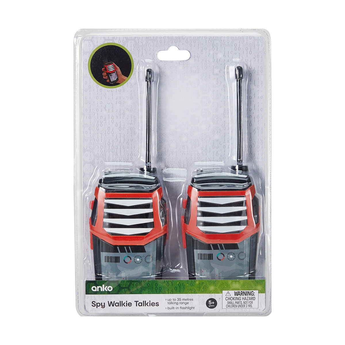 Anko Spy Walkie Talkies/Suitable for ages: 5+ years