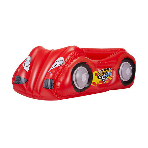 Anko Red Inflatable Car with 50 Playballs/Suitable for Ages 2+ Years