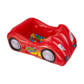 Anko Red Inflatable Car with 50 Playballs/Suitable for Ages 2+ Years
