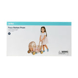 Anko Faux Rattan Pram With Mattresses/Suitable for Ages 3+ Years