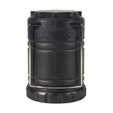 Battery Operated LED Flame Effect Lantern - Black / Ideal for Camping