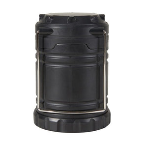 Battery Operated LED Flame Effect Lantern - Black / Ideal for Camping
