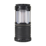 Battery Operated LED Flame Effect Lantern - Black / Ideal for Camping
