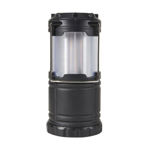 Battery Operated LED Flame Effect Lantern - Black / Ideal for Camping