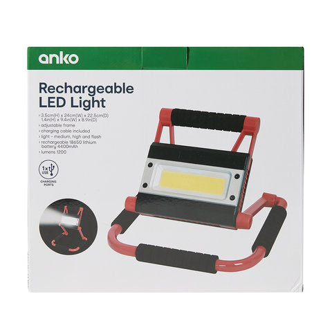 Rechargeable LED Light - 1200 Lumens