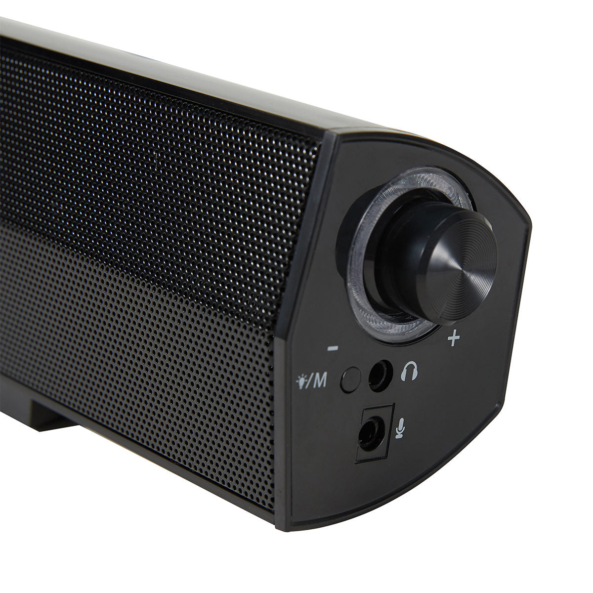 Gaming Sound Bar with 7 LED Lights - Black
