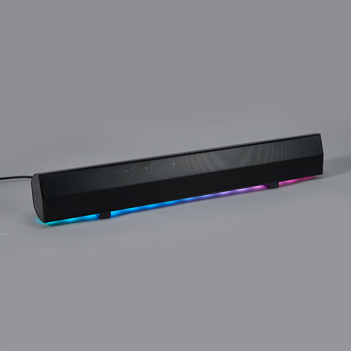 Gaming Sound Bar with 7 LED Lights - Black