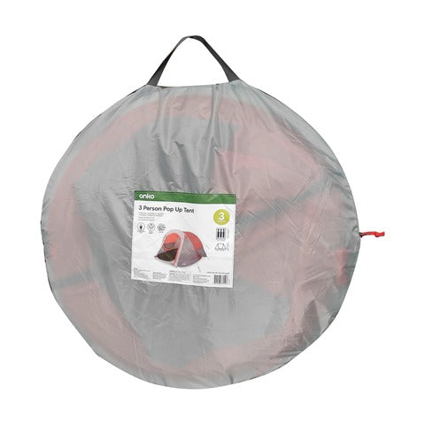 Anko 3 Person Pop Up Tent for Camping
