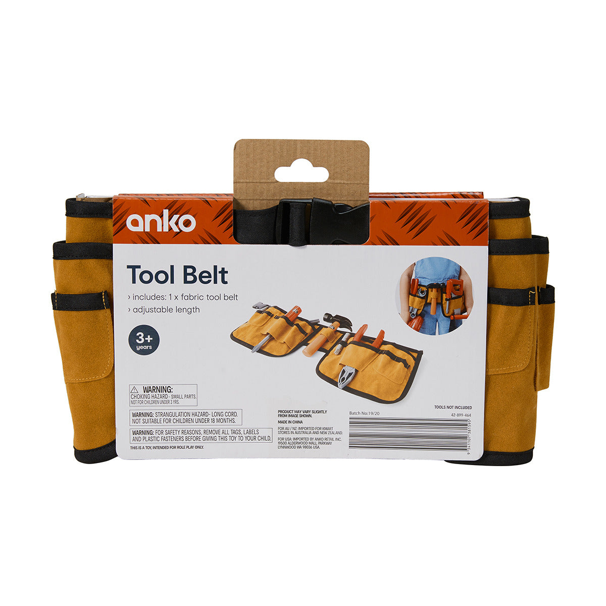 Anko Tool Belt - Ages 3+ Years