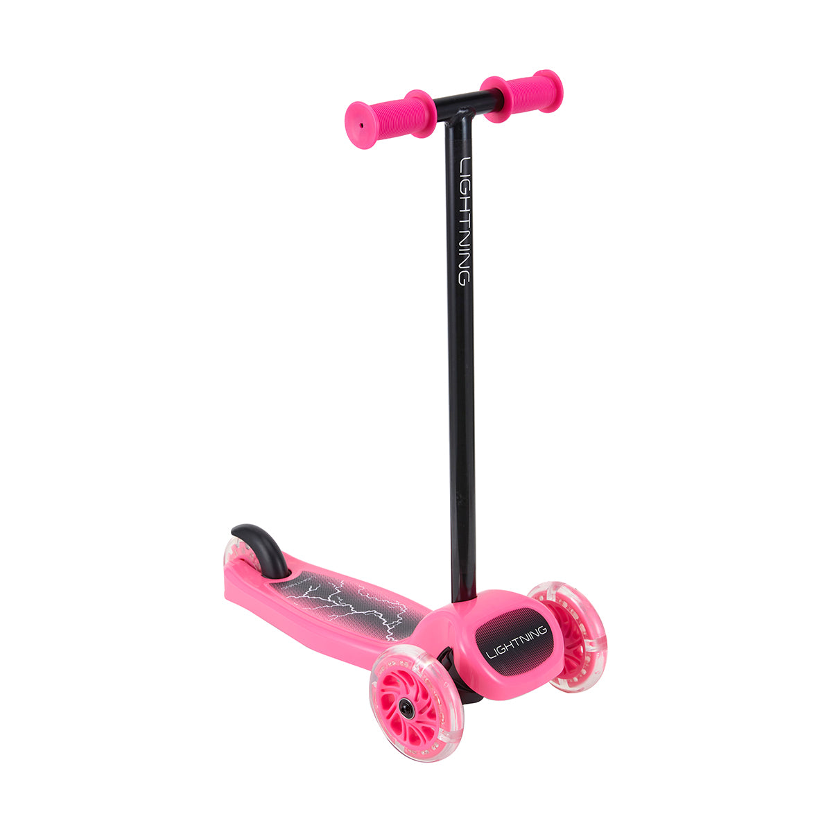Anko Light Up Wheel Tilt and Turn Scooter - Pink / Suitable for Ages 2+