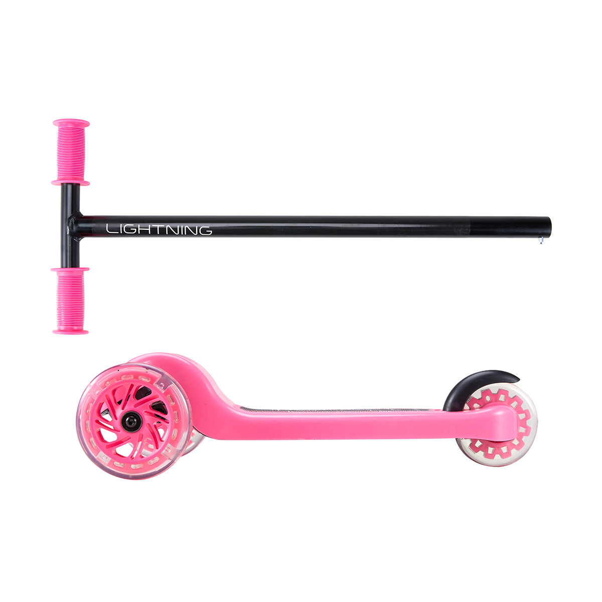 Anko Light Up Wheel Tilt and Turn Scooter - Pink / Suitable for Ages 2+