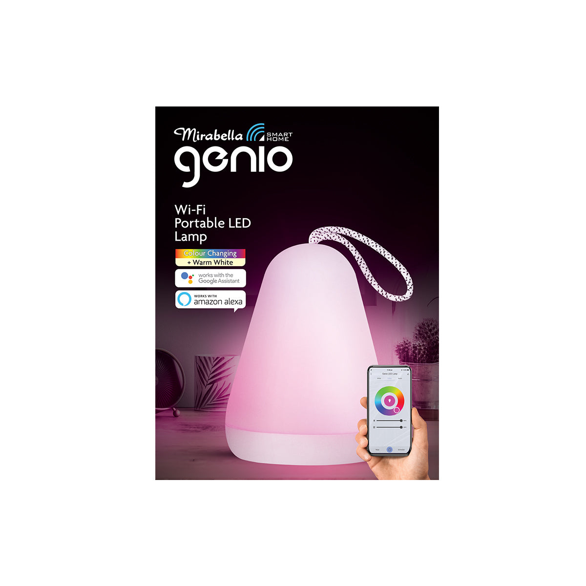Mirabella Genio Wi-Fi Portable LED Lamp - TheITmart