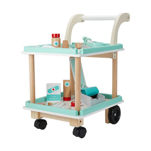 Anko Wooden Doctor Trolley and Accessories - TheITmart
