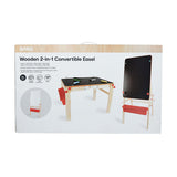 Anko Wooden 2-in-1 Convertible Easel Suitable for Ages 3+ Years - TheITmart