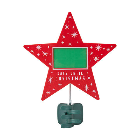 Anko Festive Countdown Star Tree Topper with Digital Display - TheITmart