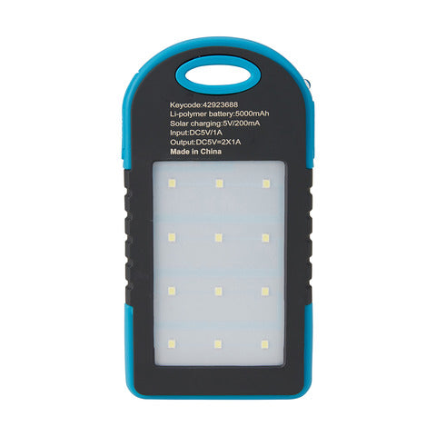 Anko Portable Charger with Solar / Ideal for Camping & Travel - TheITmart