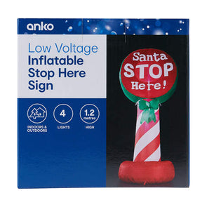 Anko Low Voltage Inflatable Stop Here Sign