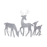 Anko 45 LED Solar Powered 3 Glittered Wire Reindeers - TheITmart