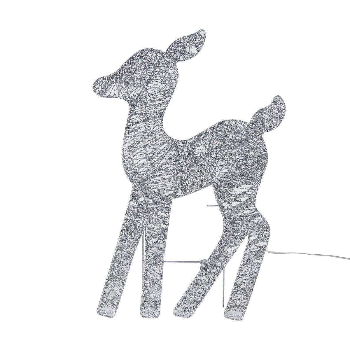 Anko 45 LED Solar Powered 3 Glittered Wire Reindeers - TheITmart
