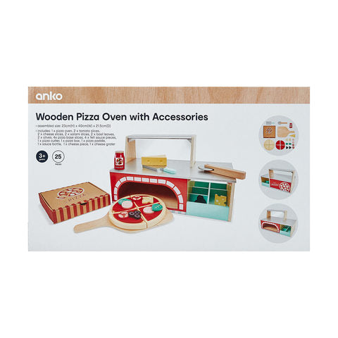 Anko Wooden Pizza Oven with Accessories  Ages 3+ Years