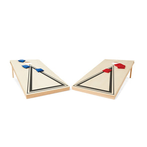 Bean Bag Toss Game 2 x Wooden Tables with 8 Coloured Bean Bags