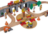 Anko Wooden Construction Train Set / Ages 3+ Years