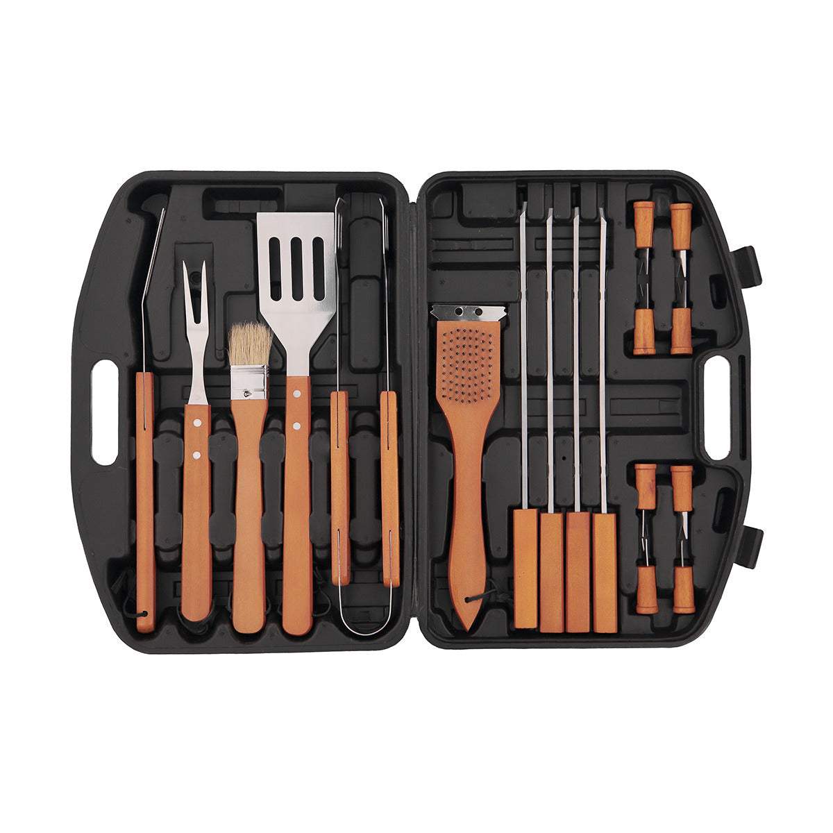18 Piece BBQ Tool Set / Utensil Set perfect for Camping - TheITmart