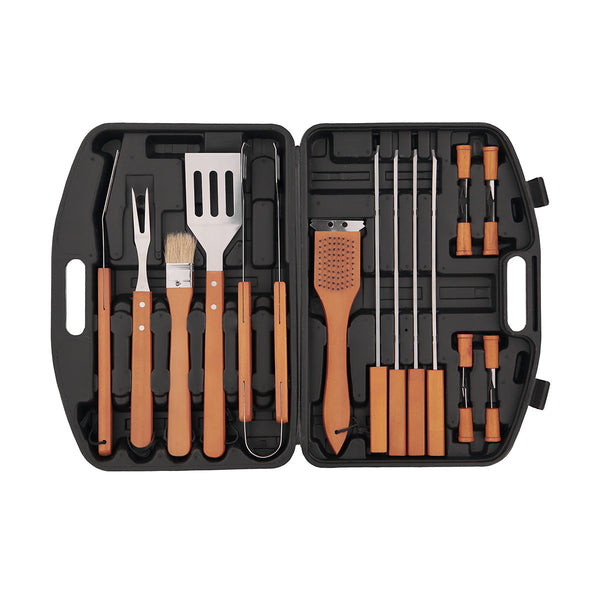 18 Piece BBQ Tool Set / Utensil Set perfect for Camping