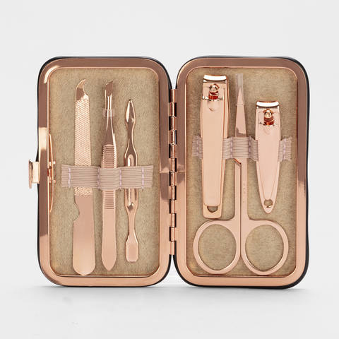 OXX Studio Manicure Kit with Case / Rose Gold
