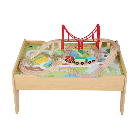 Anko Wooden Train Table with Storage / Ages 3+ Years