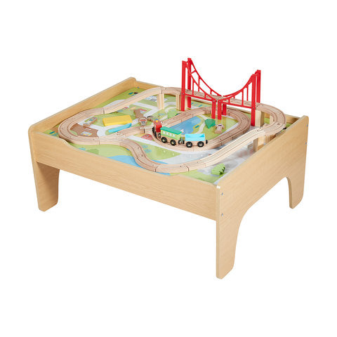 Anko Wooden Train Table with Storage / Ages 3+ Years