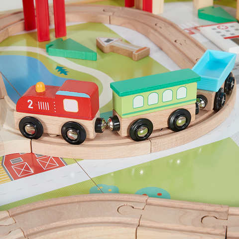 Anko Wooden Train Table with Storage / Ages 3+ Years