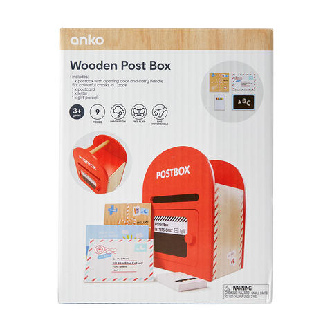 Anko Wooden Post Box Suitable for Ages 3+ Years - TheITmart