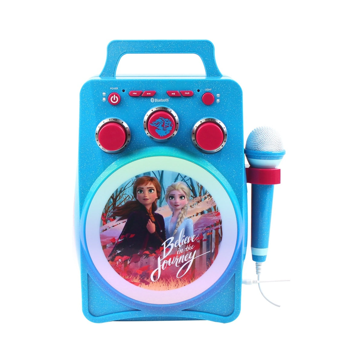Frozen Karaoke Machine for Kids with Microphone/LED/USB port/Rechargeable - TheITmart