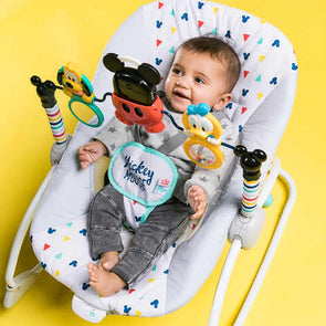 Bright Starts Disney Baby Mickey Mouse Take-Along Songs Infant to Toddler Rocker
