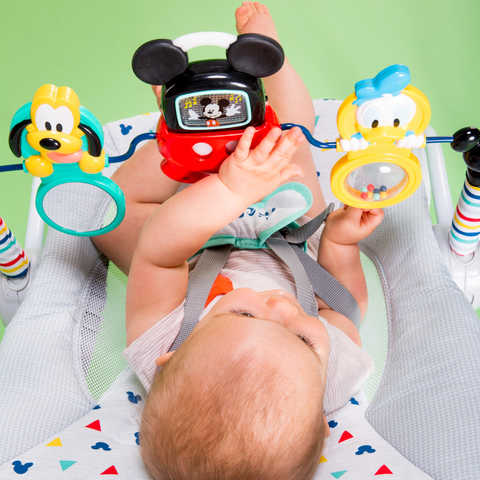 Bright Starts Disney Baby Mickey Mouse Take-Along Songs Infant to Toddler Rocker