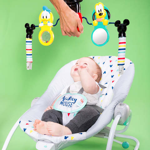 Bright Starts Disney Baby Mickey Mouse Take-Along Songs Infant to Toddler Rocker