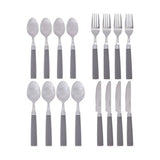 16 Piece Camp Cutlery Tool Set with Black Pouch / Ideal for Camping & Travel