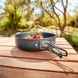 1.2 L Aluminium Camping Frypan / Heat Resistant Handle / Ideal for Camping & Travel