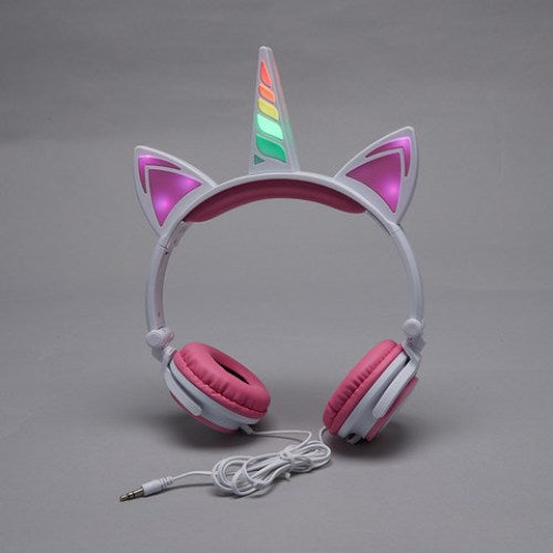 Kids LED Light-Up Headphones - Unicorn