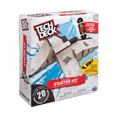 Tech Deck Starter Kit Grey - Suitable for Ages 6+ years