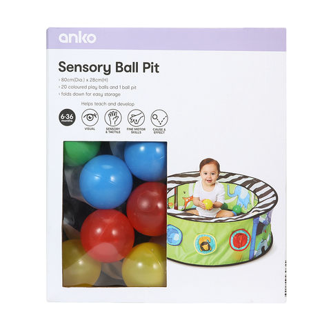 Anko Sensory Ball Pit with 20 Coloured Play Balls