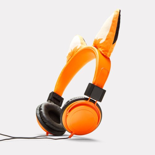 Kids Volume Limited Headphones - Fox / Foldable Design/ Soft Ears Cushions - TheITmart