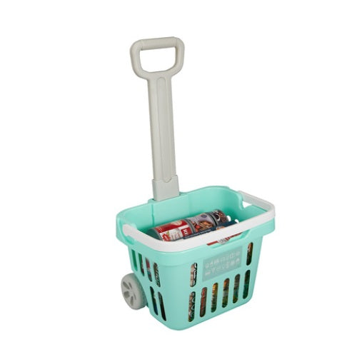 7 Piece Pull Along Shopping Basket/ Suitable for Ages 3+ Years