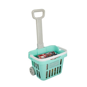 7 Piece Pull Along Shopping Basket/ Suitable for Ages 3+ Years