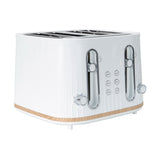 4 Slice Toaster - White/Convenient Browning & Defrost