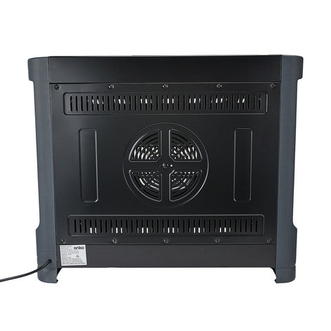 Anko Black Radiant Heater/ 3 Heat Settings / Safety Tip-Over Switch