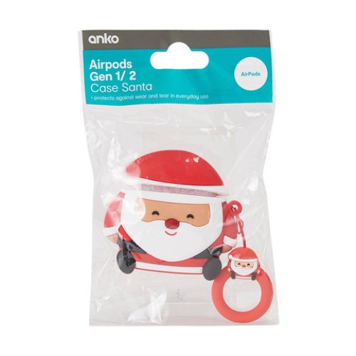 Airpods Gen 1/2 Red Case - Santa/ Suitable for Airpods Gen 1/2