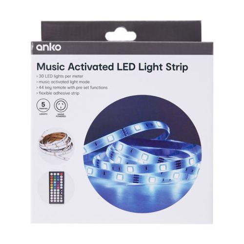 5m LED Strip Lights Music / 44 key Remote with Pre set Function - TheITmart