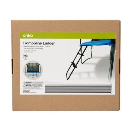 Trampoline Ladder/  Fit for 8ft. / 10ft. / 12ft. / 14ft. trampoline / Adjustable height